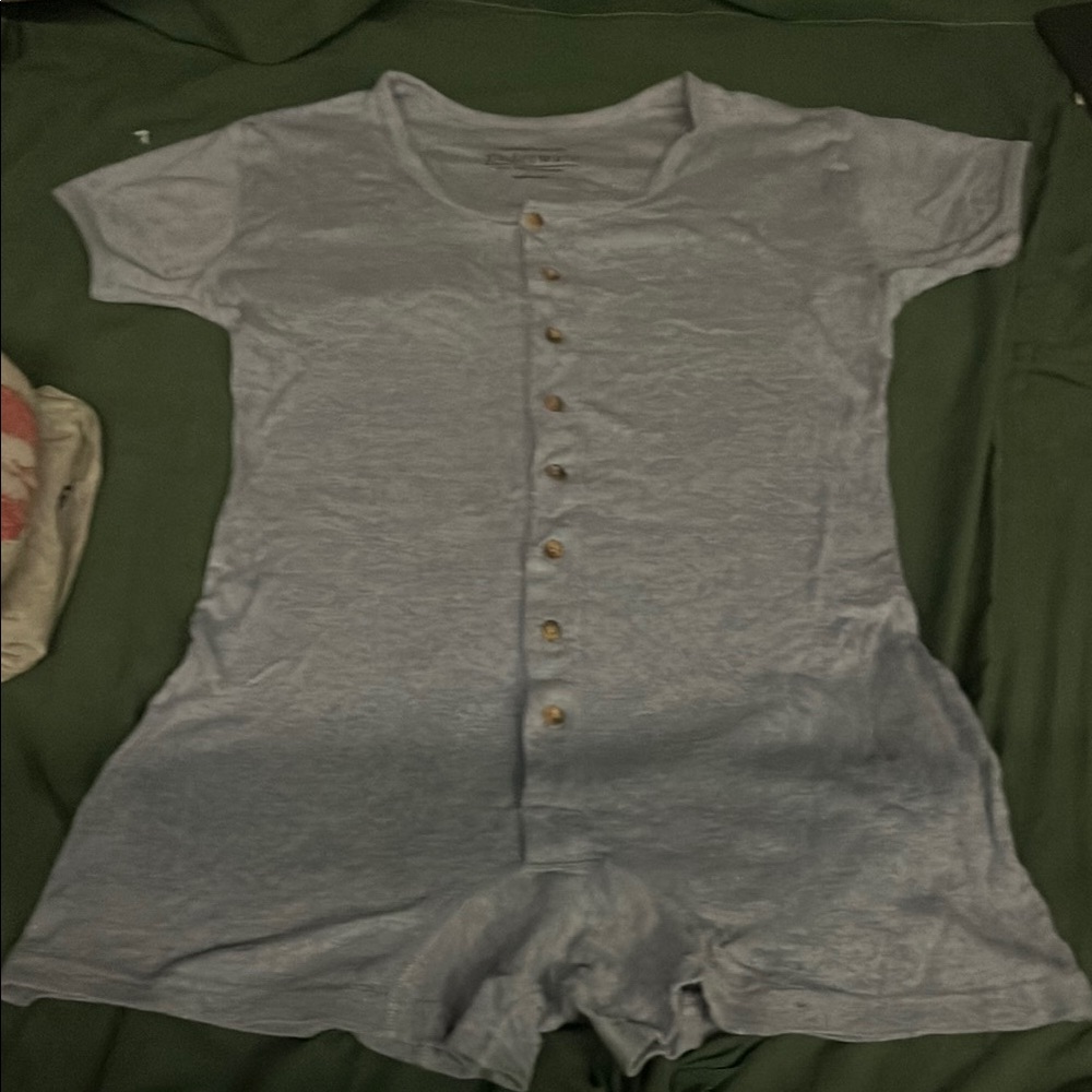 Victoria Secret Light Gray Button-Up under-ware